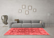 Modern Red Washable Rugs