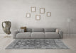 Machine Washable Abstract Gray Modern Rug in a Living Room,, wshabs1680gry