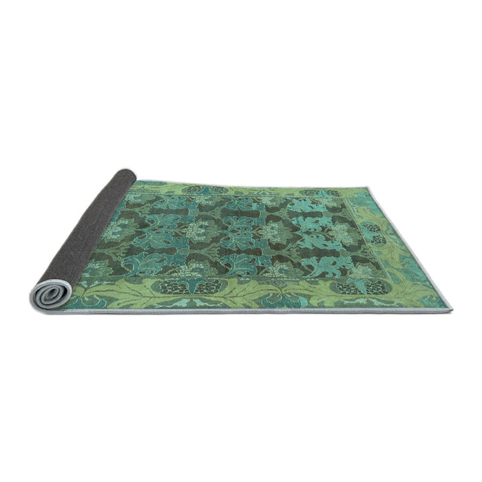 Sideview of Abstract Light Blue Modern Rug, abs1680lblu