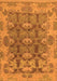 Machine Washable Abstract Orange Modern Area Rugs, wshabs1680org