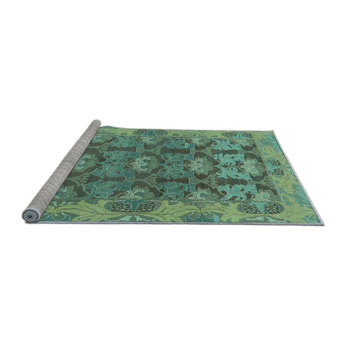 Sideview of Machine Washable Abstract Light Blue Modern Rug, wshabs1680lblu