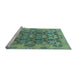 Sideview of Machine Washable Abstract Light Blue Modern Rug, wshabs1680lblu