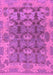 Machine Washable Abstract Purple Modern Area Rugs, wshabs1680pur