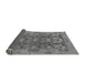 Sideview of Abstract Gray Modern Rug, abs1680gry