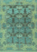 Abstract Light Blue Modern Rug, abs1680lblu