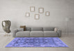 Machine Washable Abstract Blue Modern Rug in a Living Room, wshabs1680blu