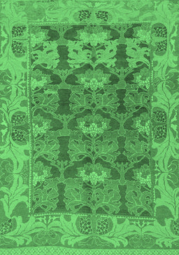 Abstract Emerald Green Modern Rug, abs1680emgrn