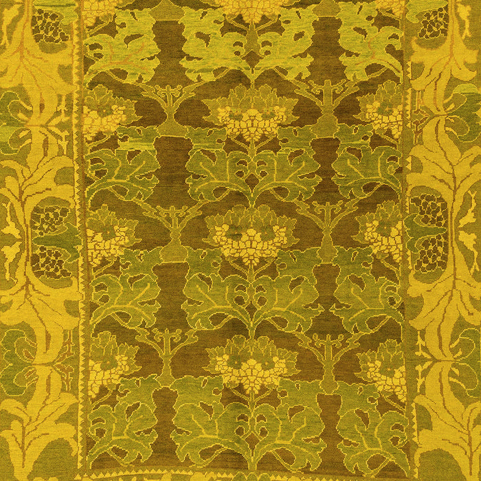 Abstract Yellow Modern Rug, abs1680yw