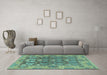 Machine Washable Abstract Light Blue Modern Rug in a Living Room, wshabs1680lblu