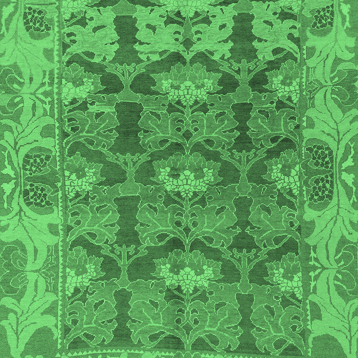 Machine Washable Abstract Emerald Green Modern Area Rugs, wshabs1680emgrn