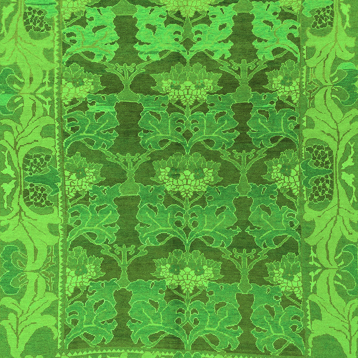 Machine Washable Abstract Green Modern Area Rugs, wshabs1680grn