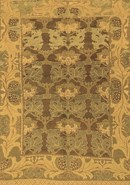 Abstract Brown Modern Rug, abs1680brn