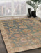 Machine Washable Abstract Brown Rug in a Family Room, wshabs1681