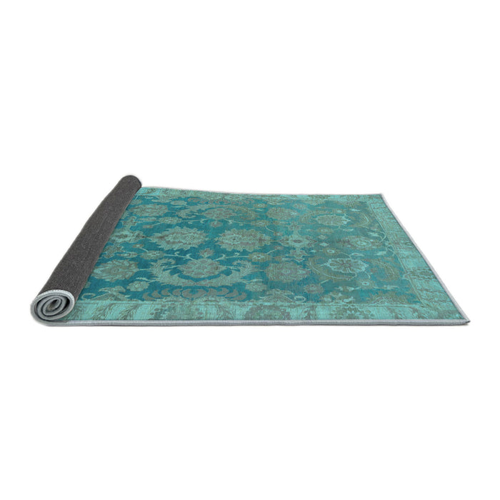 Sideview of Abstract Light Blue Modern Rug, abs1681lblu