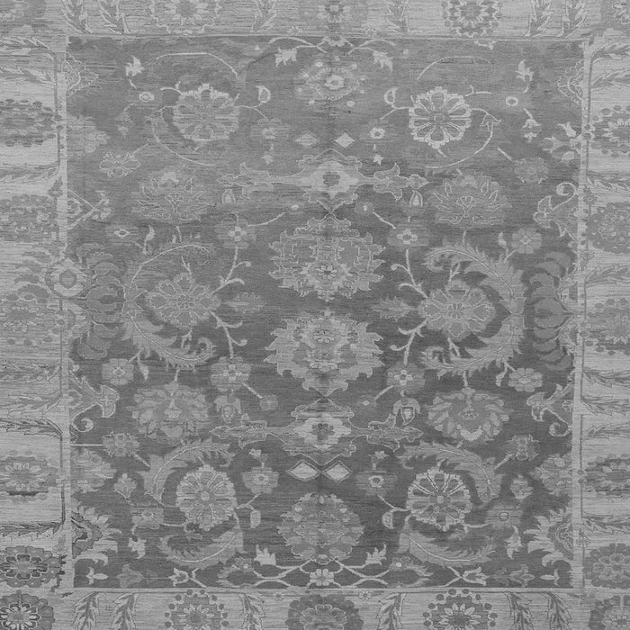 Square Abstract Gray Modern Rug, abs1681gry