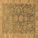 Square Abstract Brown Modern Rug, abs1681brn