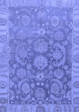 Abstract Blue Modern Rug, abs1681blu