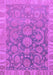 Machine Washable Abstract Purple Modern Area Rugs, wshabs1681pur