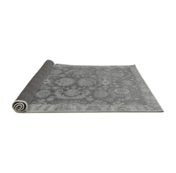 Sideview of Abstract Gray Modern Rug, abs1681gry