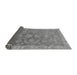 Sideview of Abstract Gray Modern Rug, abs1681gry