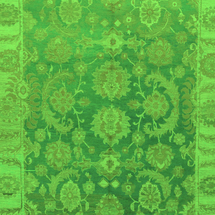 Machine Washable Abstract Green Modern Area Rugs, wshabs1681grn