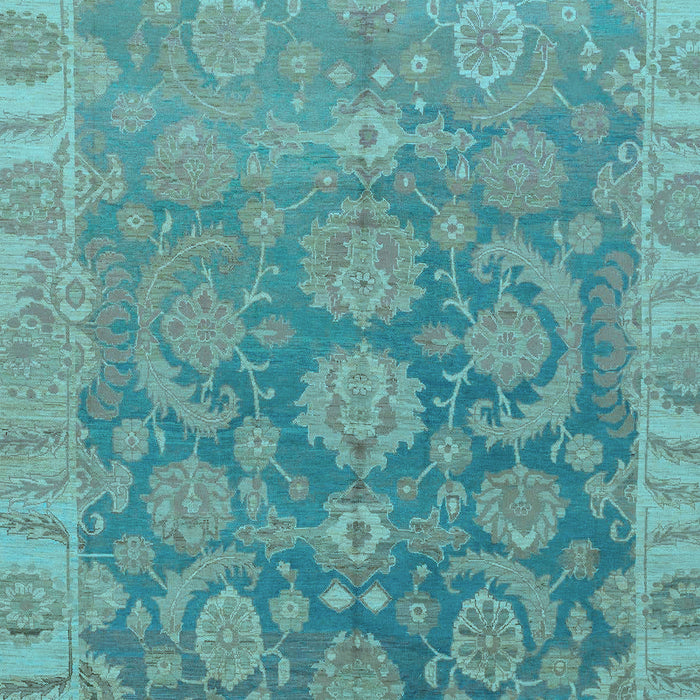 Abstract Light Blue Modern Rug, abs1681lblu