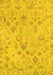 Oriental Yellow Traditional Rug, abs1682yw