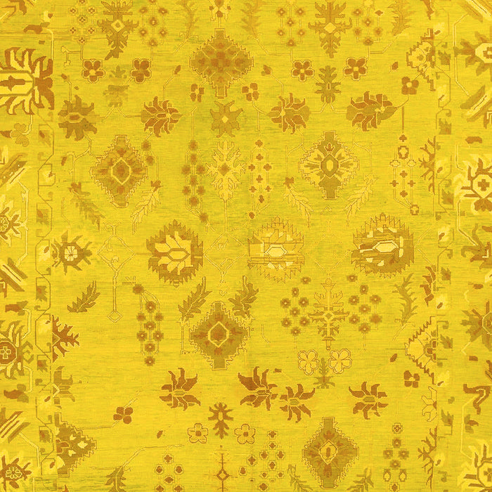 Oriental Yellow Traditional Rug, abs1682yw
