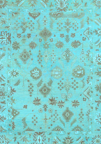 Oriental Light Blue Traditional Rug, abs1682lblu