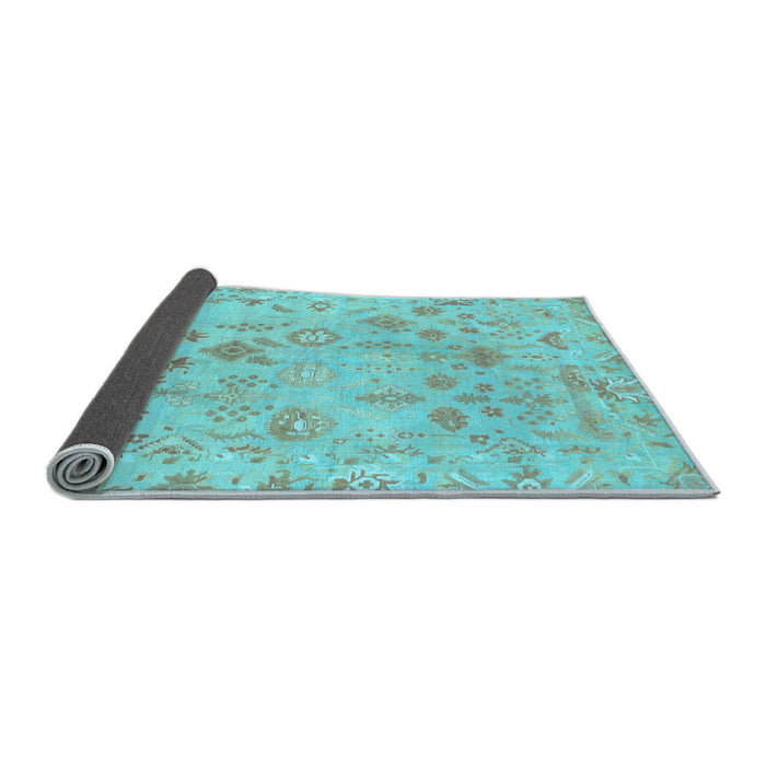 Sideview of Oriental Light Blue Traditional Rug, abs1682lblu