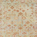 Square Abstract Brown Sand Brown Oriental Rug, abs1682