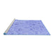 Sideview of Machine Washable Oriental Blue Traditional Rug, wshabs1682blu