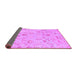 Sideview of Oriental Purple Traditional Rug, abs1682pur