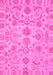 Machine Washable Oriental Pink Traditional Rug, wshabs1683pnk