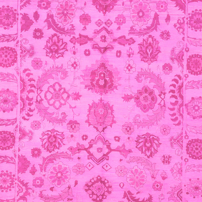Machine Washable Oriental Pink Traditional Rug, wshabs1683pnk