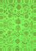 Machine Washable Oriental Green Traditional Area Rugs, wshabs1683grn