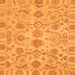 Square Machine Washable Oriental Orange Traditional Area Rugs, wshabs1683org