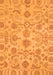 Machine Washable Oriental Orange Traditional Area Rugs, wshabs1683org