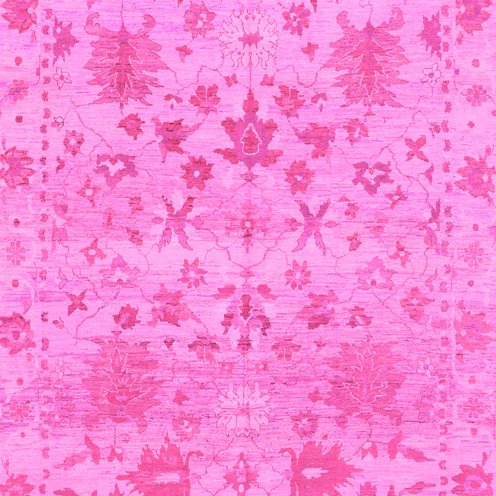 Machine Washable Oriental Pink Traditional Rug, wshabs1684pnk