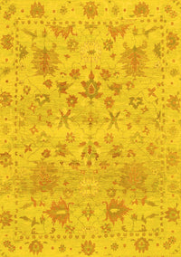 Oriental Yellow Traditional Rug, abs1684yw