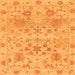 Square Machine Washable Oriental Orange Traditional Area Rugs, wshabs1684org