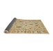 Sideview of Abstract Bronze Brown Modern Rug, abs1685