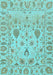 Abstract Light Blue Modern Rug, abs1685lblu