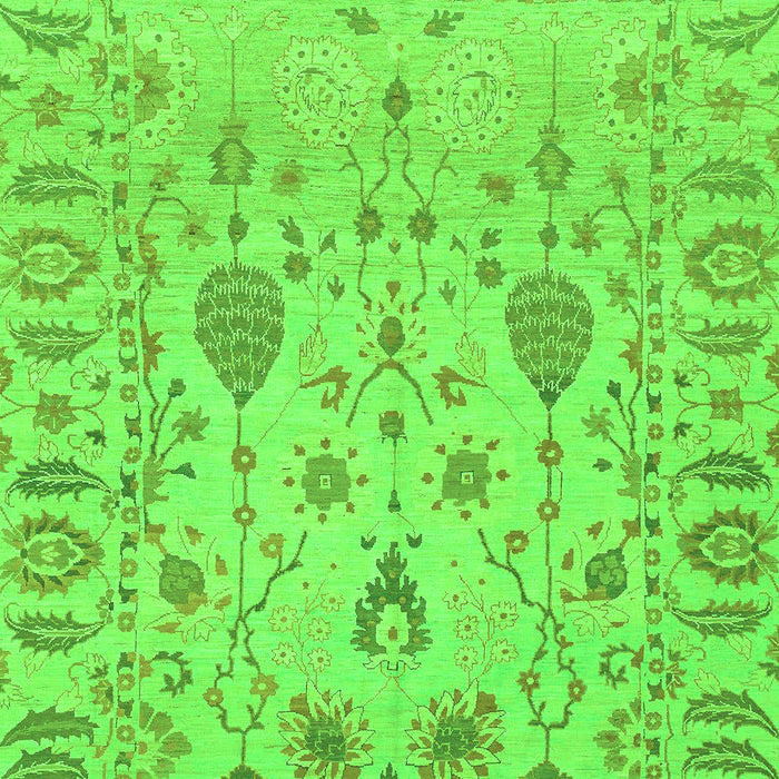 Machine Washable Abstract Green Modern Area Rugs, wshabs1685grn
