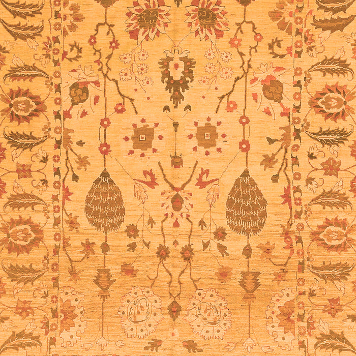 Machine Washable Abstract Orange Modern Area Rugs, wshabs1685org