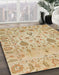 Abstract Bronze Brown Modern Rug in Family Room, abs1685