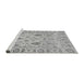 Sideview of Machine Washable Abstract Gray Modern Rug, wshabs1685gry