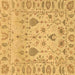 Square Machine Washable Abstract Brown Modern Rug, wshabs1685brn