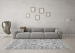 Machine Washable Abstract Gray Modern Rug in a Living Room,, wshabs1685gry