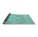 Sideview of Abstract Light Blue Modern Rug, abs1685lblu